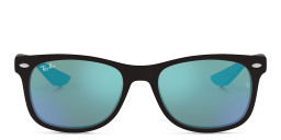Ray-Ban Junior Kids New Wayfarer Square Sunglasses in Semi-Matte Black – Product Photo 1