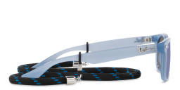 نظارات شمسية نيو وايفارير بإطار مربّع للأطفال من راي بان جونيور بلون أزرق أوبال - صورة المنتج 3