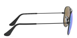 Ray-Ban Junior Kids Mirror Aviator Sunglasses in Black – Product Photo 3