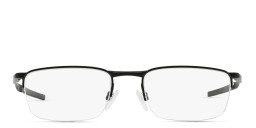 Oakley Barrelhouse™ Half-Rim Rectangle Eyeglasses in Matte Black – Product Photo 1
