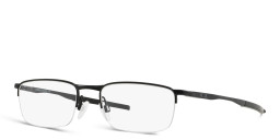 Oakley Barrelhouse™ Half-Rim Rectangle Eyeglasses in Matte Black – Product Photo 3