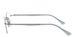 Ray-Ban Optics Rimless Rectangle Eyeglasses in Gunmetal – Product Photo 3