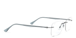 Ray-Ban Optics Rimless Rectangle Eyeglasses in Gunmetal – Product Photo 4