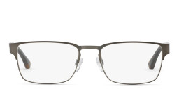 Emporio Armani Rectangle Eyeglasses in Matte Gunmetal – Product Photo 1