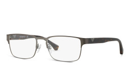 Emporio Armani Rectangle Eyeglasses in Matte Gunmetal – Product Photo 2