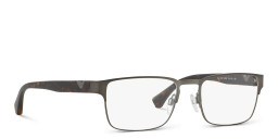 Emporio Armani Rectangle Eyeglasses in Matte Gunmetal – Product Photo 4
