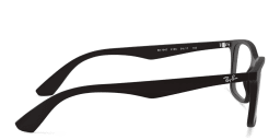 Shop Ray-Ban Optics Unisex Rectangle Eyeglasses in Black online.