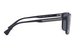 Shop Emporio Armani Square Sunglasses in Matte Blue online.