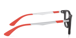 Shop Ray-Ban Junior Kids Square Eyeglasses in Black online.