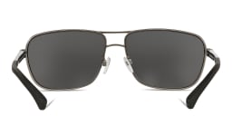 Shop Emporio Armani Rectangle Sunglasses in Gunmetal online.