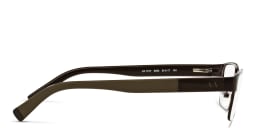 Shop Armani Exchange Rectangle Eyeglasses in Brown online.