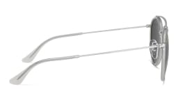 Shop Ray-Ban Unisex Round Sunglasses in Silver online.