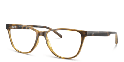 Shop Armani Exchange Logo Cat-Eye Eyeglasses in Havana online.