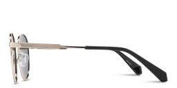 Shop Polaroid Unisex Round Sunglasses in Gold online.