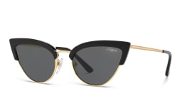 Shop Vogue Eyewear Cat-Eye Sunglasses in Black online.