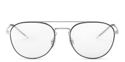 Shop Ray-Ban Unisex Panthos Eyeglasses in Black On Silver online.