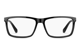 Shop Tommy Hilfiger Wide Rectangle Eyeglasses in Black online.