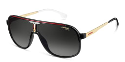 Shop Carrera Wide Aviator Sunglasses in Black online.