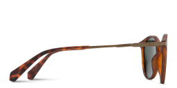 Shop Polaroid Round Sunglasses in Havana online.