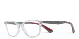 Shop Ray-Ban Junior Optics Kids Square Eyeglasses in Transparent online.