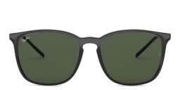 Shop Ray-Ban Unisex Square Sunglasses in Black online.