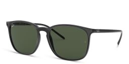 Shop Ray-Ban Unisex Square Sunglasses in Black online.