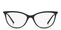 Shop Vogue Eyewear Cat-Eye Eyeglasses in Matte Black online.