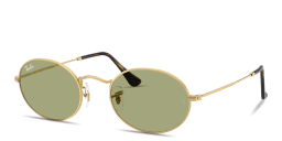 Shop Ray-Ban Oval Metal Summer Capsule Unisex Sunglasses in Gold online.