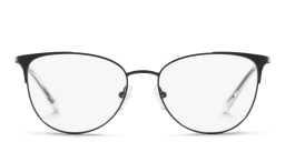 Shop Armani Exchange A|X Logo Cat-Eye Eyeglasses in Black online.
