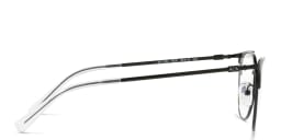 Shop Armani Exchange A|X Logo Cat-Eye Eyeglasses in Black online.