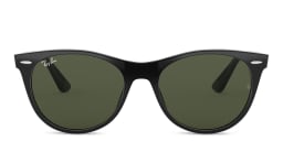 Shop Ray-Ban Wayfarer II Unisex Panthos Sunglasses in Black/Green online.