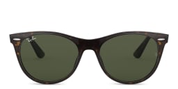 Shop Ray-Ban Wayfarer II Unisex Panthos Sunglasses in Tortoise/Green online.
