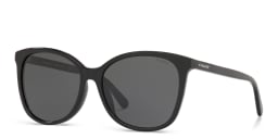 Shop Coach Logo Lettering Square Sunglasses in Black online.