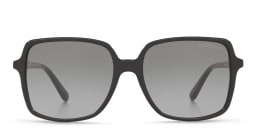 Shop Michael Kors Isle Of Palms Oversized Square Sunglasses in Black/Grey Gradient online.