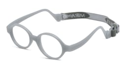 Shop Mira Flex Kids Round Eyeglasses in Grey online.