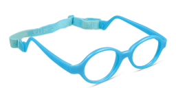 Shop Mira Flex Kids Round Eyeglasses in Dark Blue online.