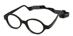Shop Mira Flex Kids Round Eyeglasses in Black online.