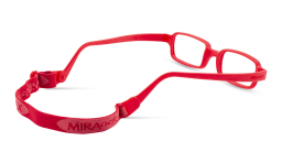 Shop Mira Flex Kids Rectangle Eyeglasses in Red online.