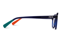 Shop Tempo Round Eyeglasses in Dark Blue online.