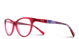 Shop Tempo Cat-Eye Eyeglasses in Red online.