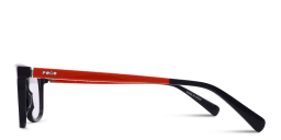 Shop Tempo Rectangle Eyeglasses in Black online.