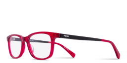 Shop Tempo Rectangle Eyeglasses in Shiny Black online.