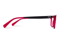 Shop Tempo Rectangle Eyeglasses in Shiny Black online.