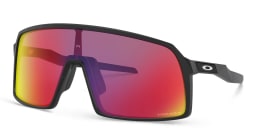 Shop Oakley Sutro Oversized Wide Mask Sunglasses in Matte Black online.