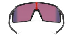 Shop Oakley Sutro Oversized Wide Mask Sunglasses in Matte Black online.