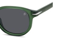 Shop DAVID BECKHAM Round Sunglasses in Green online.