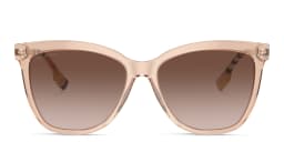 Shop BURBERRY Vintage Check Square Sunglasses in Pink online.