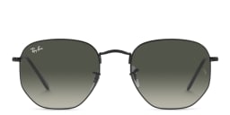 Shop Ray-Ban Hexagonal Unisex Sunglasses in Black online.