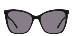 Shop EYE'M Cat Eye Sunglasses in Black/Brown Shaded Pink online.