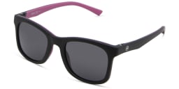 Shop EYE'M Kids Square Sunglasses in Black online.